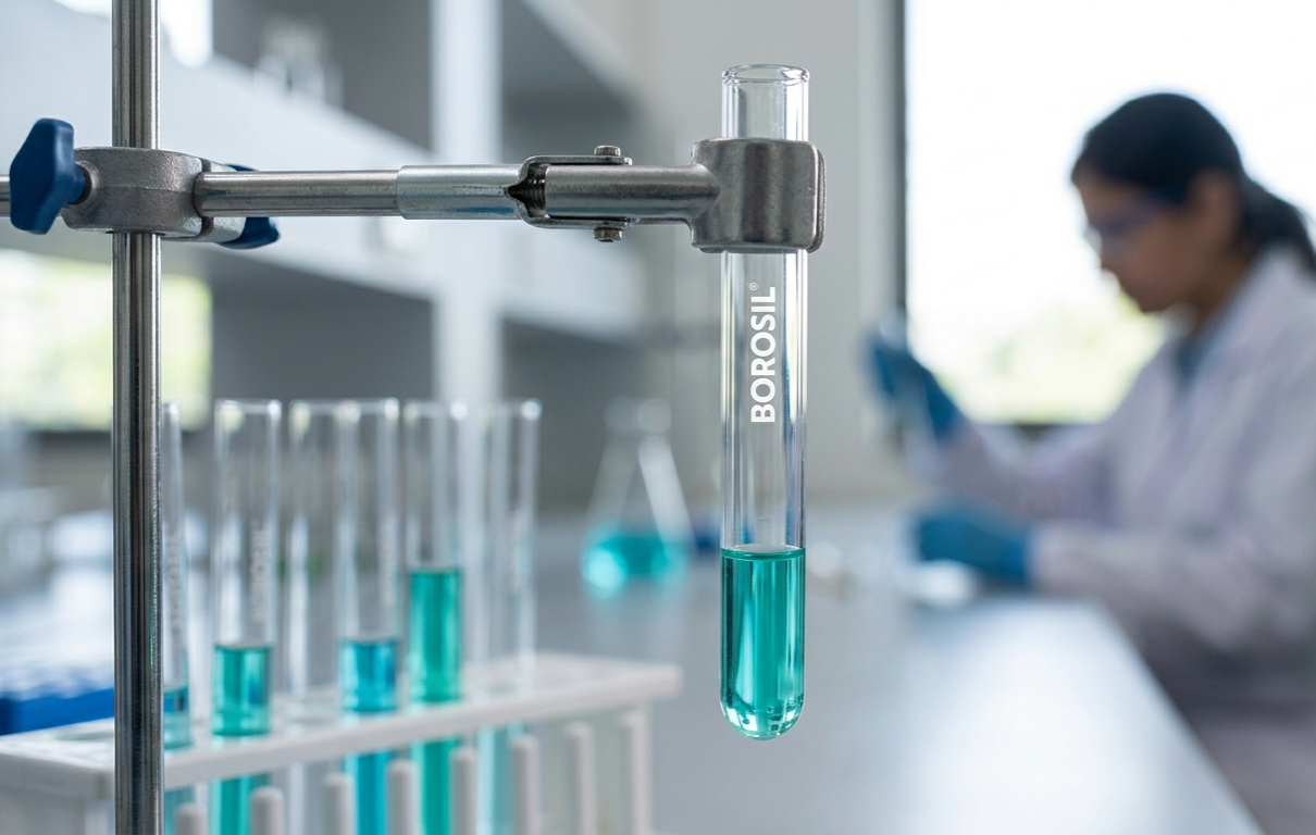 Borosil Test Tube with Rim