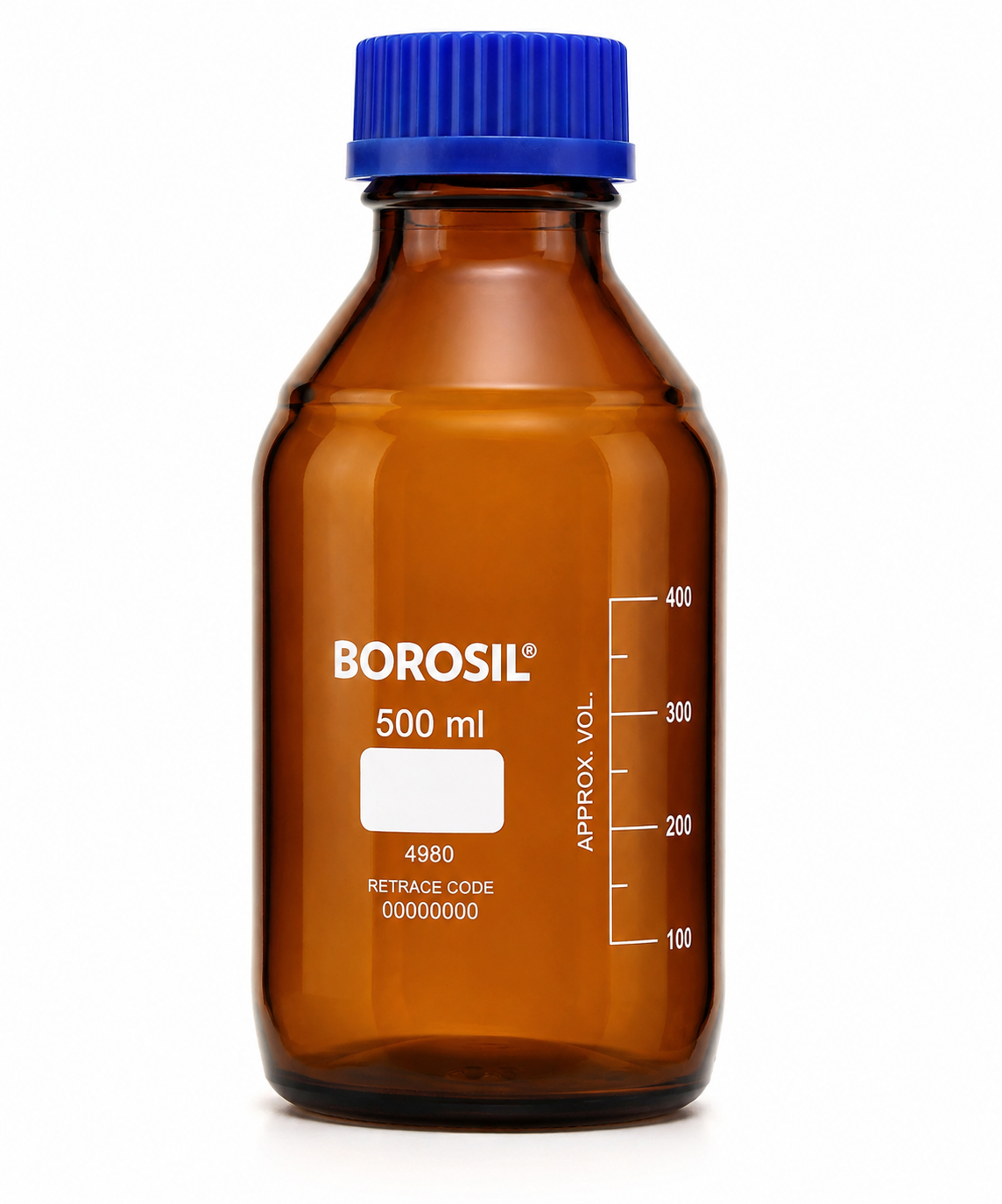 Borosil Reagent Bottle, Amber – Borosilicate Glass Laboratory Bottle