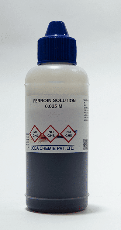 Ferroin Solution 100 ml 0.025 M