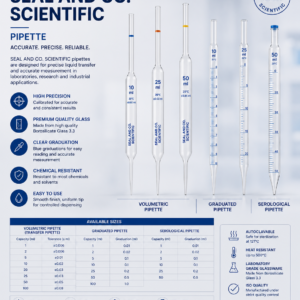 SEAL AND CO. Serological B Pipette – Laboratory Grade
