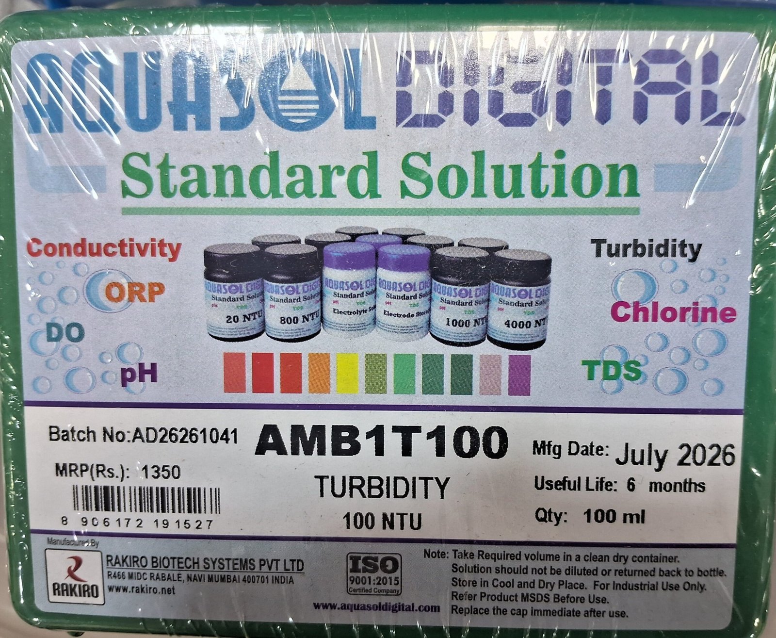 Turbidity Testing Kit