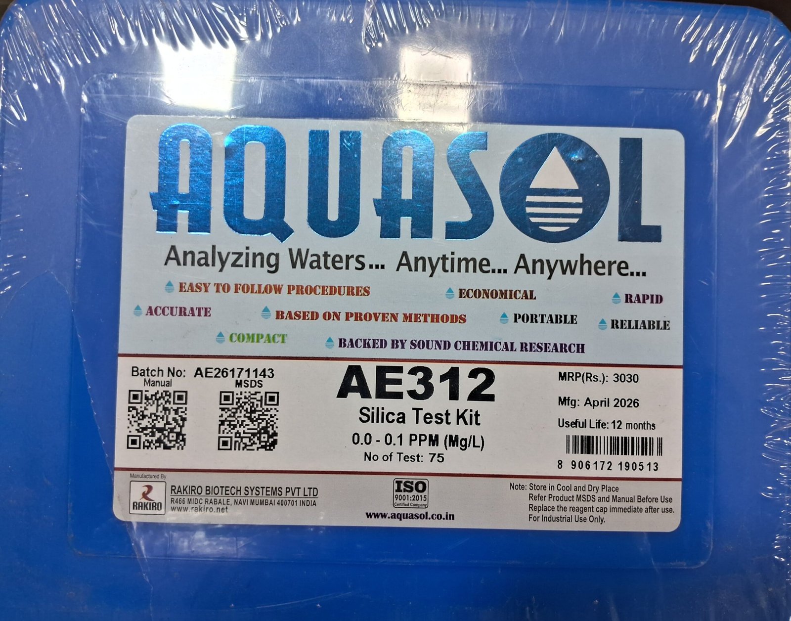 Silica Test Kit