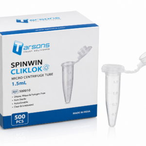 Tarsons Spinwin Cliklok Micro Centrifuge Tubes 1.5 mL – 500 Pcs