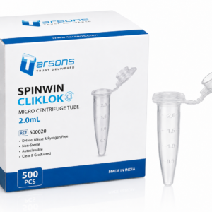 Tarsons Spinwin Cliklok Micro Centrifuge Tube 2.0 mL – 500 Pcs